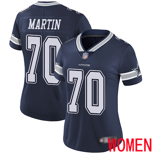 Women Dallas Cowboys Limited Navy Blue Zack Martin Home 70 Vapor Untouchable NFL Jersey